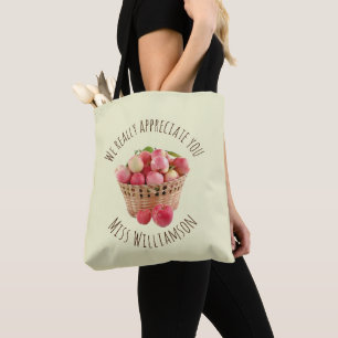 Bolso De Tela Nombre personalizado APRECIACIÓN DEL PROFESOR DE m