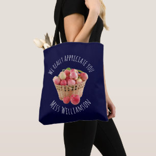 Bolso De Tela Nombre personalizado APRECIACIÓN DEL PROFESOR manz