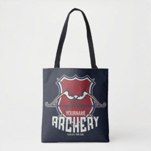 Bolso De Tela NOMBRE Personalizado Archery Sports Flecha de arco