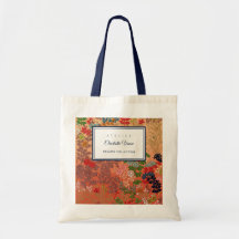 Nombre personalizado Arte floral japonés vintage E