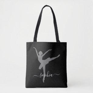 Bolso De Tela Nombre personalizado Ballerina Tote Bag