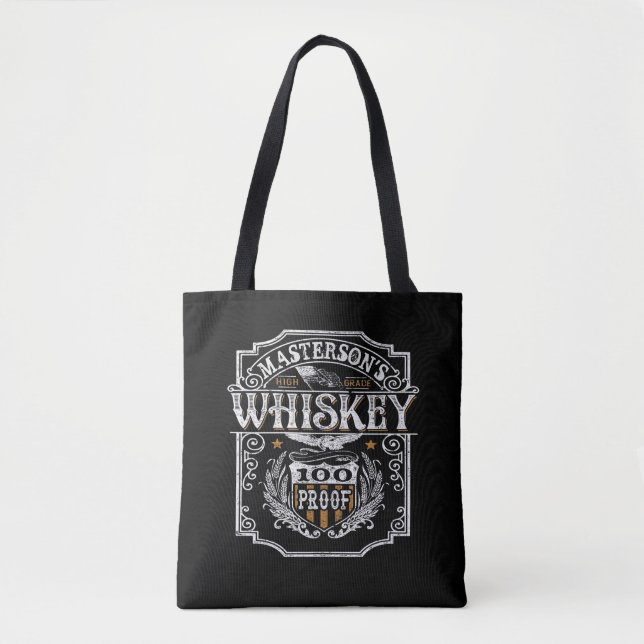 Bolso De Tela NOMBRE personalizado Bar de cervecería Old West Wh (Anverso)