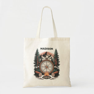 Bolso De Tela Nombre Personalizado Camping