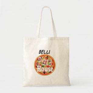 Bolso De Tela Nombre personalizado Casa Pizza italiana Apron adu