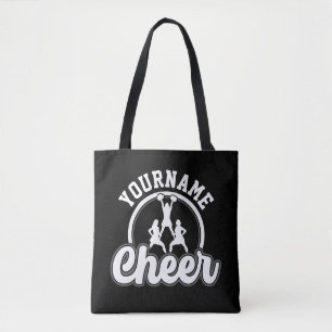 Bolso De Tela NOMBRE Personalizado Cheer equipo Varsity CheerLea
