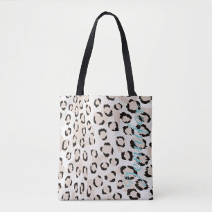 Bolso De Tela Nombre personalizado Chita Imprimir patrón animal