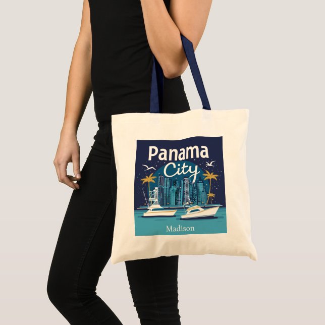 Bolso De Tela Nombre personalizado Ciudad de Panamá (Anverso (producto))