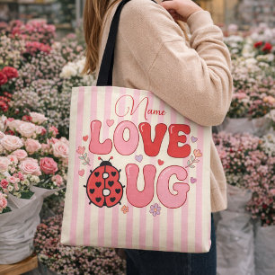 Bolso De Tela Nombre Personalizado Cochecito de Amor San Valentí
