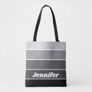 Bolso De Tela Nombre Personalizado Colorido Moderno Elegante Com