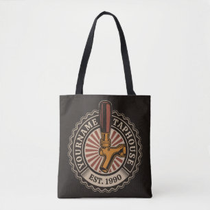 Bolso De Tela NOMBRE Personalizado Craft Beer Taphouse Brewery B