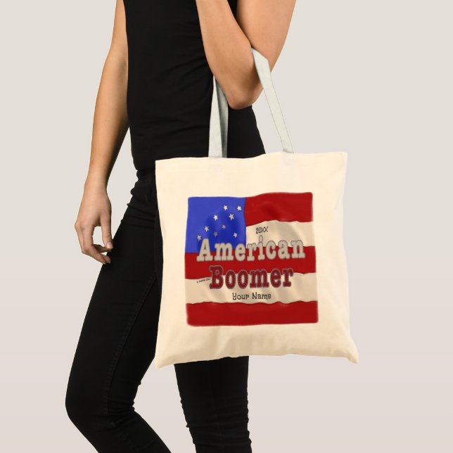 Bolso De Tela Nombre personalizado de Baby Boomer (Anverso (producto))