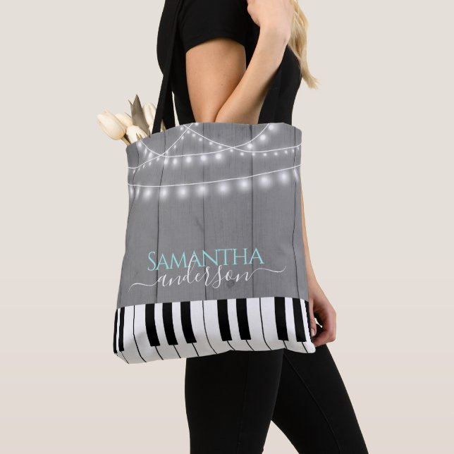 Bolso De Tela Nombre personalizado de clase de piano (Detalle)