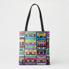 Bolso De Tela Nombre personalizado de la cinta de cassette Guay