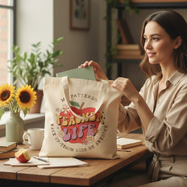 Bolso De Tela Nombre personalizado de la escuela de aprendizaje 