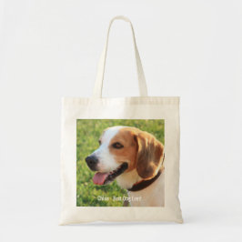 Bolso De Tela Nombre personalizado de la foto del perro del