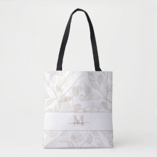 Bolso De Tela Nombre personalizado de la planta de dinero neutra