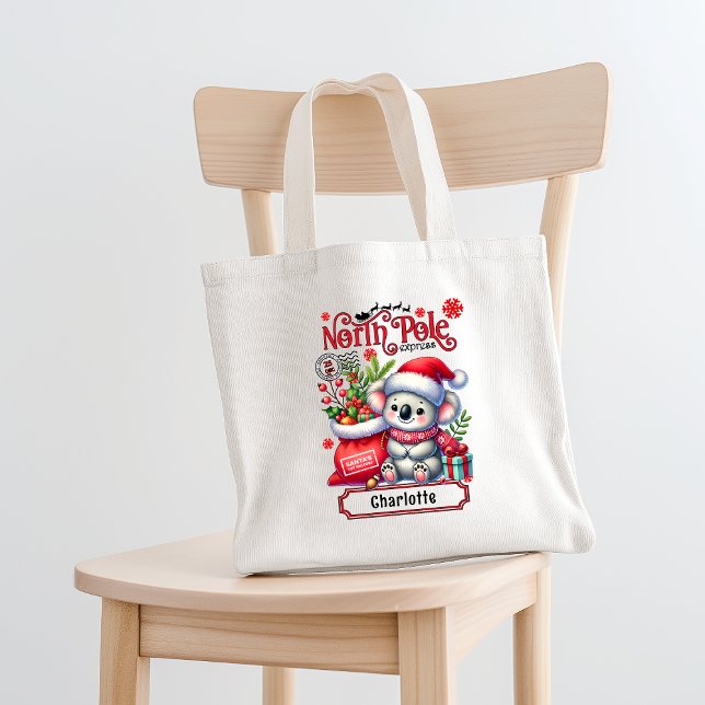 Bolso De Tela Nombre personalizado de las navidades de Koala (Subido por el creador)