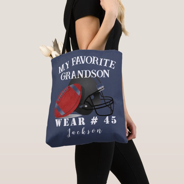 Bolso De Tela Nombre personalizado de los abuelos del fútbol dic (Detalle)