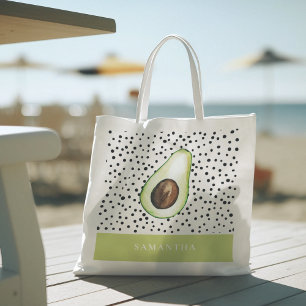 Bolso De Tela Nombre personalizado de paladar verde moderno