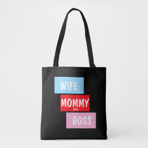 Bolso De Tela Nombre personalizado de su madre WIFE BOSS