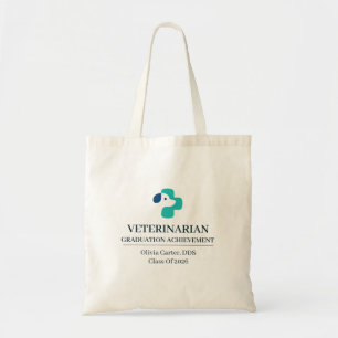 Bolso De Tela Nombre personalizado de veterinario desde año