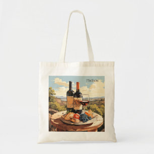Bolso De Tela Nombre personalizado de Wine Lover