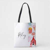 Nombre personalizado del carnaval Tote bag
