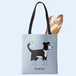 Bolso De Tela Nombre personalizado del perro de supervisión de b