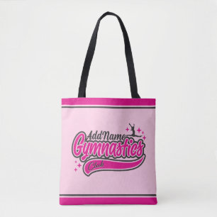 Bolso De Tela NOMBRE personalizado Gimnasia de salto dividido de