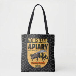 Bolso De Tela NOMBRE personalizado Granja de colmenas amorosas d