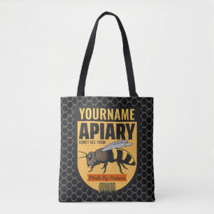 Bolso De Tela NOMBRE personalizado Granja de colmenas amorosas d