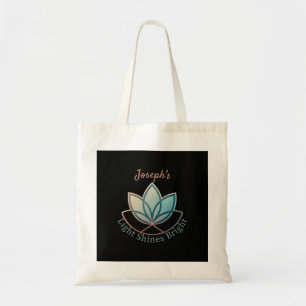 Bolso De Tela Nombre personalizado Lotus Tote Bag - [NAME] Brill