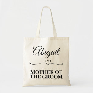 Bolso De Tela Nombre Personalizado Madre Del Equipo Boda Groom