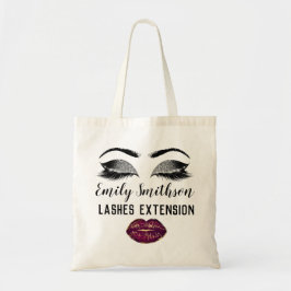 Bolso De Tela Nombre personalizado maquillaje Artista Kiss Exten