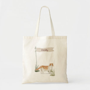 Bolso De Tela Nombre personalizado Mascota de gatos de recambio 