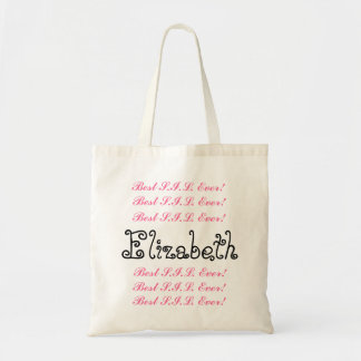 Bolso De Tela Nombre personalizado mejor hermana en escritura ne