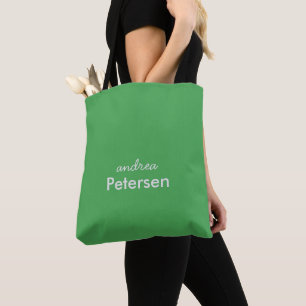 Bolso De Tela Nombre personalizado moderno minimalista de moda