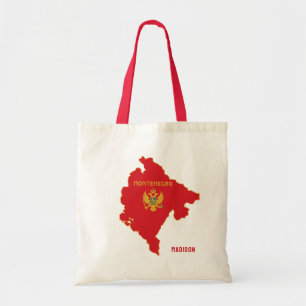 Bolso De Tela Nombre personalizado Montenegro