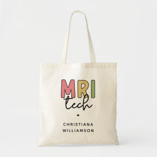 Bolso De Tela Nombre personalizado MRI Tech   Regalos Tecnológic