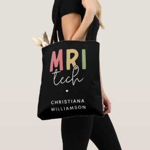 Bolso De Tela Nombre personalizado MRI Tech Regalos Tecnológic