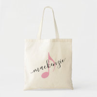 Nombre personalizado Nota de música Rosa negro