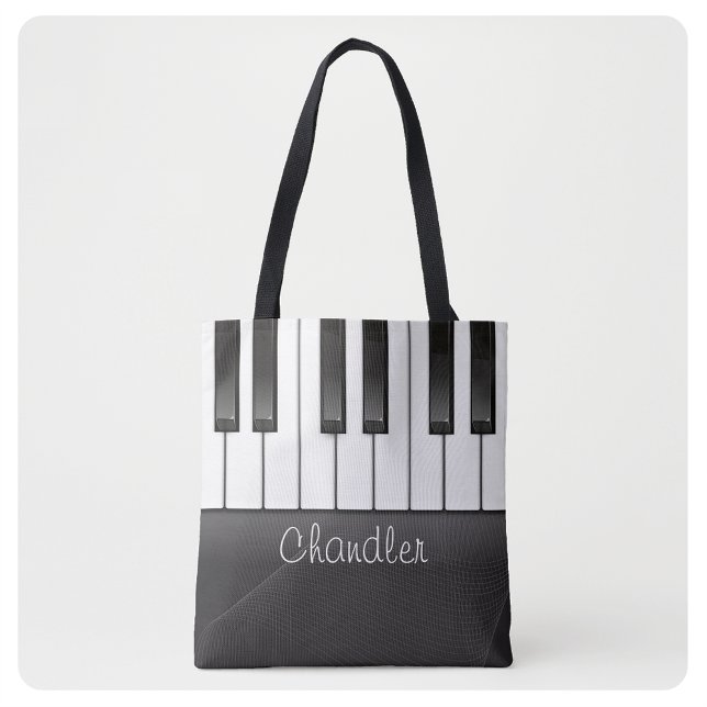 Bolso De Tela NOMBRE Personalizado Pianista Claves De Piano Maes (Subido por el creador)