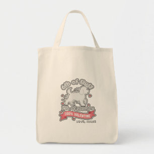 Bolso De Tela Nombre personalizado San Valentín 6 libras de pelu