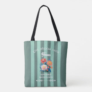 Bolso De Tela Nombre personalizado Septiembre Juego de toallas d