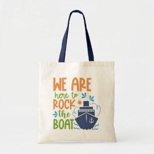 Bolso De Tela Nombre personalizado, texto y crucero anual