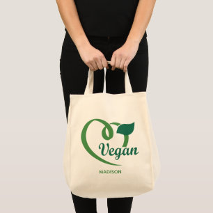 Bolso De Tela Nombre personalizado Vegan
