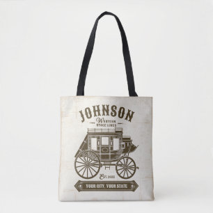Bolso De Tela NOMBRE Personalizado Viejo Transporte de Estrella