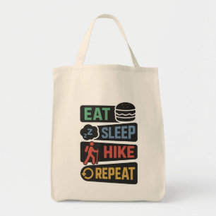 Bolso De Tela Nombre personalizado y texto de senderismo