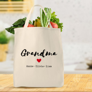 Bolso De Tela Nombres de los nietos de los Personalizados de gui
