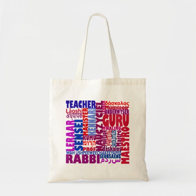 Bolso De Tela Nombres de profesores (Frente)